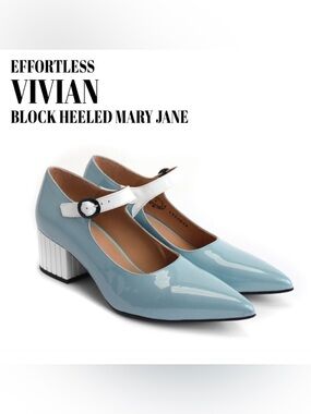 JOHN FLUEVOG EFFORTLESS VIVIAN BLOCK HEELED MARY JANE SZ 8.5
